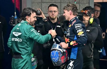 Fernando Alonso y Max Verstappen