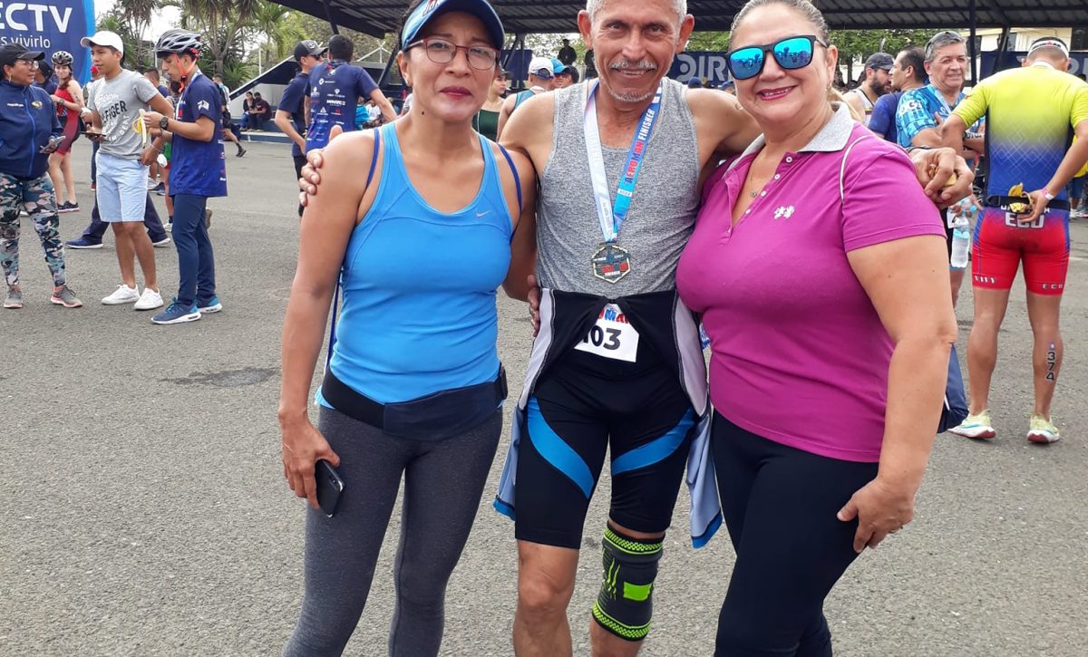 Fidel Cevallos tuvo una excelente participación en la competencia de Ironman 2022 organizada por la FAE de Manta.
