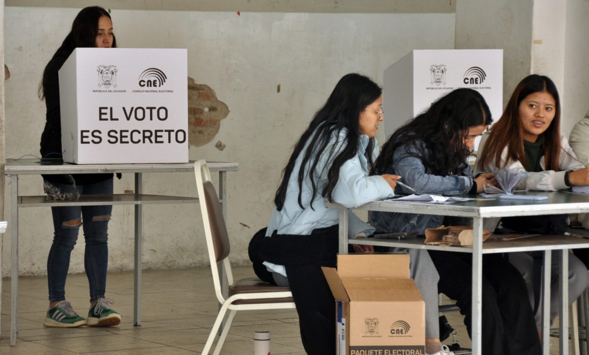 Fin de la jornada de votación Se cierran los 4.349 recintos electorales en Ecuador