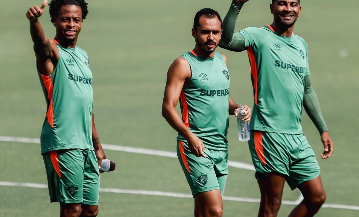 Jugadores del Fluminense en un entrenamiento.
