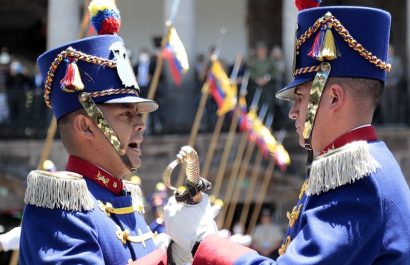 Foto de los Granaderos de Tarqui, en Ecuador