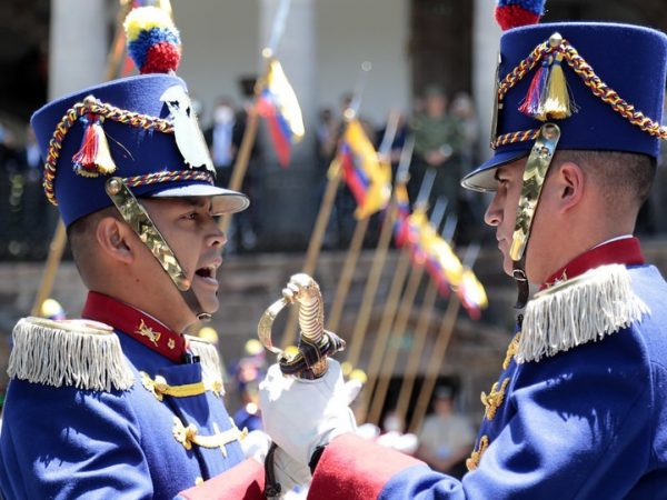 Foto de los Granaderos de Tarqui, en Ecuador