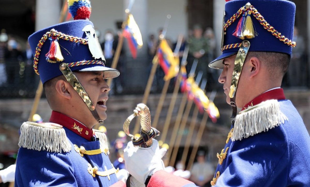 Foto de los Granaderos de Tarqui, en Ecuador