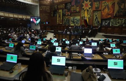 Fotografía del pleno de la Asamblea Nacional del Ecuador