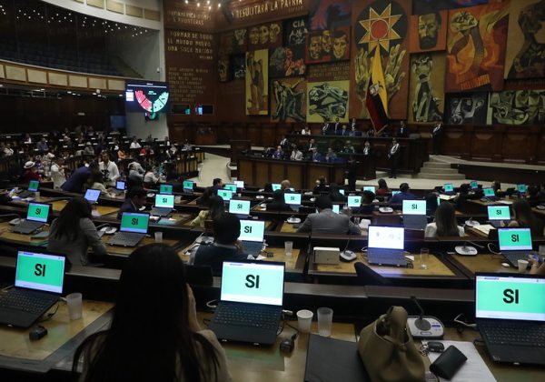 Fotografía del pleno de la Asamblea Nacional del Ecuador