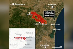 Francia se enfrenta a un incendio de magnitud inédita que deja un muerto y 16.000 hectáreas quemadas