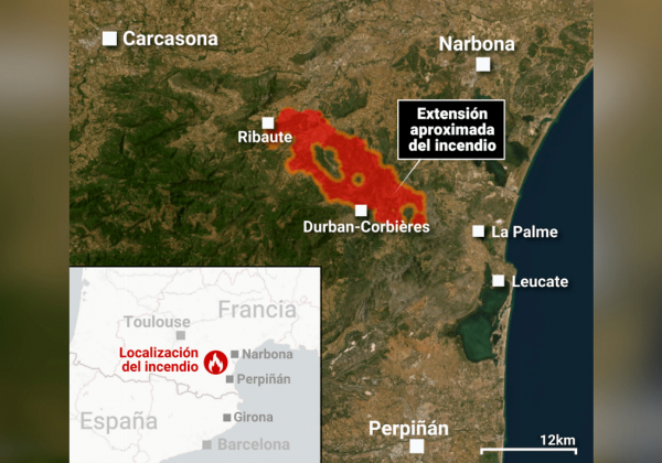 Francia se enfrenta a un incendio de magnitud inédita que deja un muerto y 16.000 hectáreas quemadas