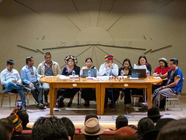 La reunión de la CONAIE contará con otros representantes nacionales y será este jueves 18 de septiembre en Riobamba. FOTO: @CONAIE_Ecuador.