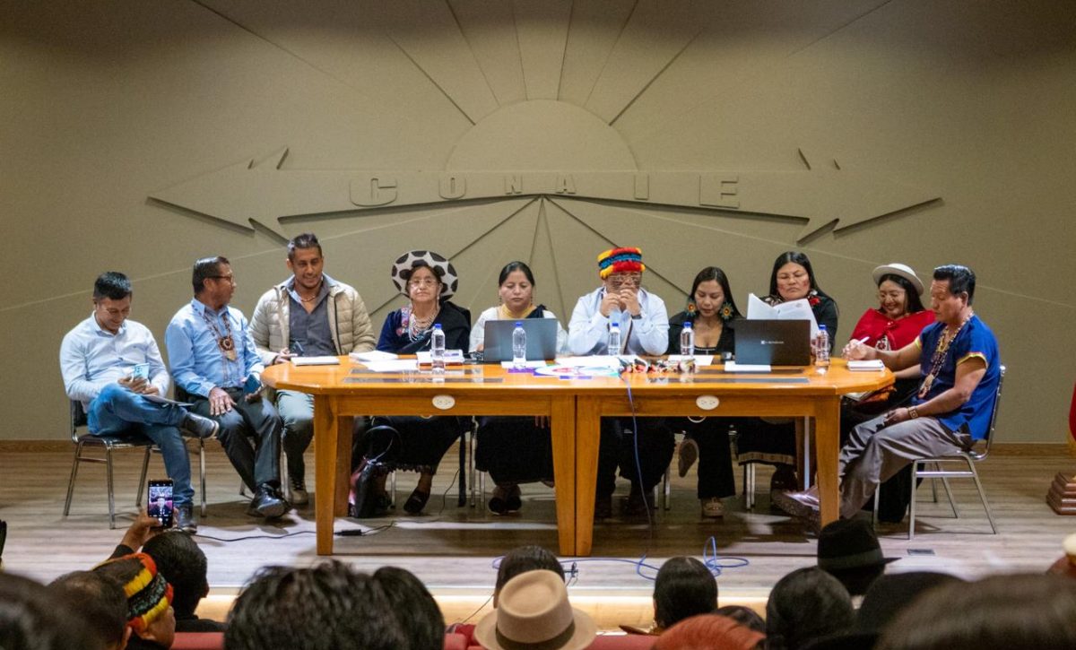 La reunión de la CONAIE contará con otros representantes nacionales y será este jueves 18 de septiembre en Riobamba. FOTO: @CONAIE_Ecuador.