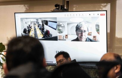 Fotografía del Gabinete de crisis tras derrumbe de mina La Teniente, en Chile. FOTO: Europa Press, remitida por HANDOUT - CODELCO