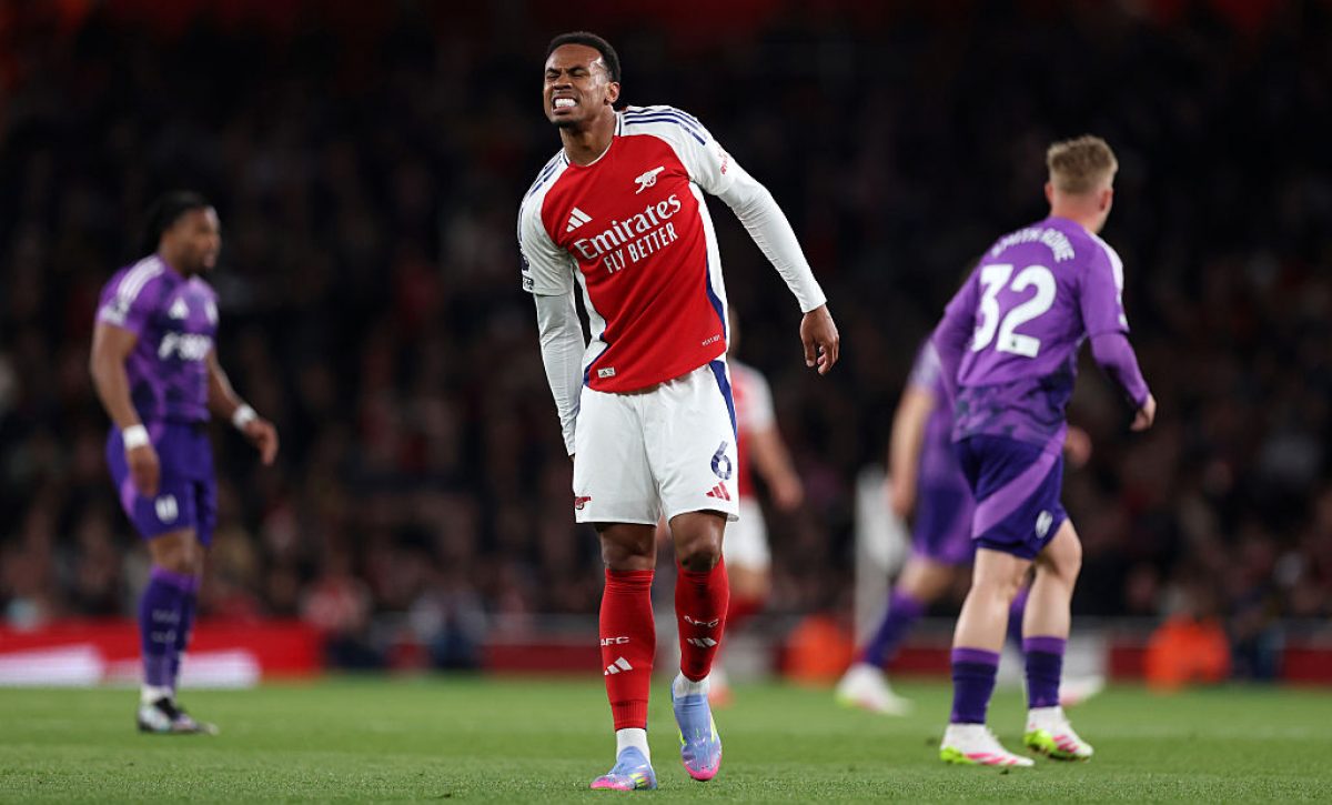 Gabriel Magalhães se lesiona y no jugará con el Arsenal los cuartos de final de la Champions League.j
