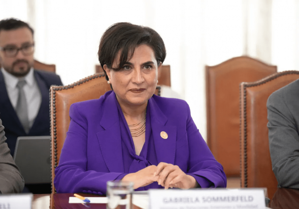 Gabriela Sommerfeld “Ecuador recibirá equipos de seguridad tras gira internacional de Noboa”