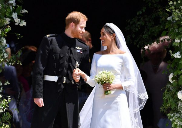 Meghan Markle y el príncipe Harry se casaron el 19 de mayo de 2018 en la Capilla de San Jorge, Castillo de Windsor.