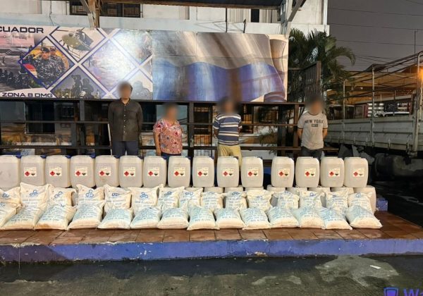 Decomisan dos toneladas de químicos en Guayas