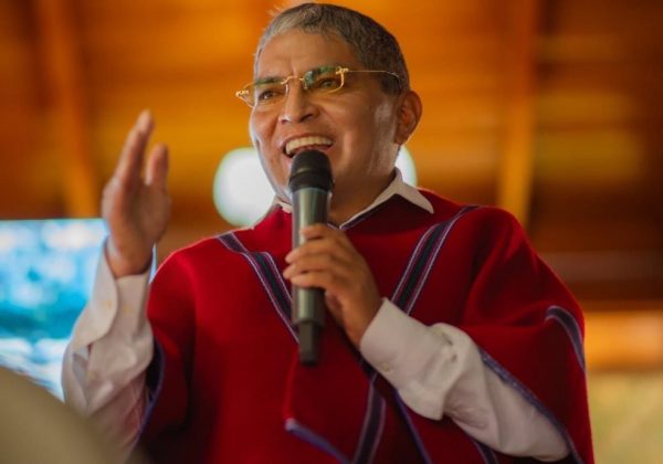 El presidente vitalicio de Mushuc Runa, Luis Alfonso Chango.