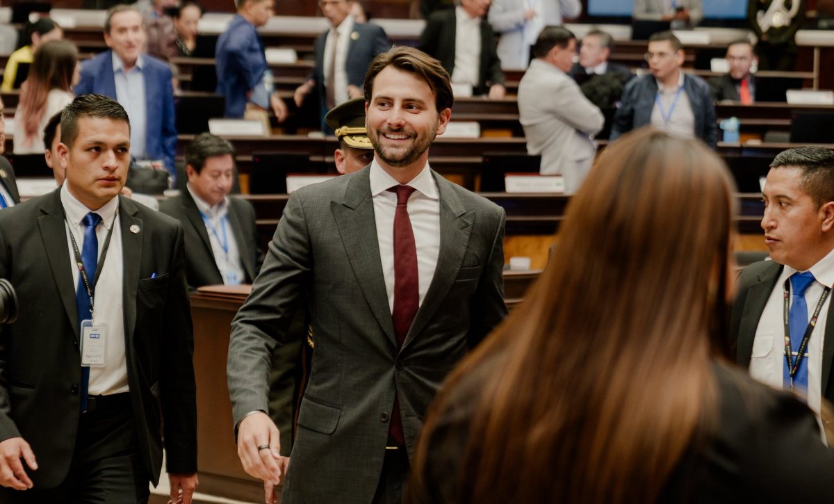Niels Olsen, presidente de la Asamblea Nacional, en una sesión.