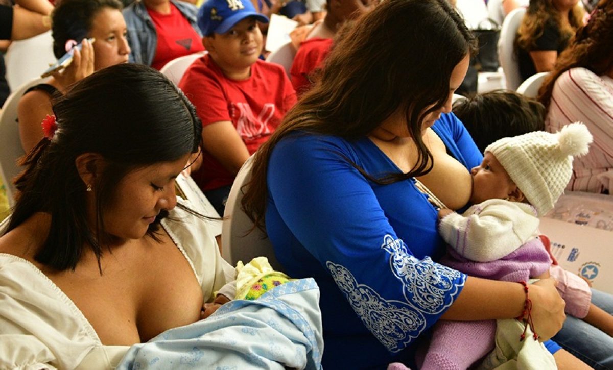 En Guayaquil, más de 300 mujeres participaron en una jornada por la Semana Mundial de la Lactancia, con charlas y actividades de apoyo.