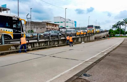 La reparación del paso elevado en la avenida Pedro Menéndez obligará a cerrar un carril clave en Guayaquil.