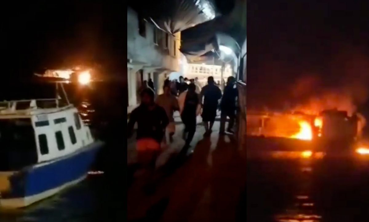 Guayaquil: Sujetos ejecutaron un ataque armado y quemaron embarcaciones en Isla Puná causando alarma en la comunidad
