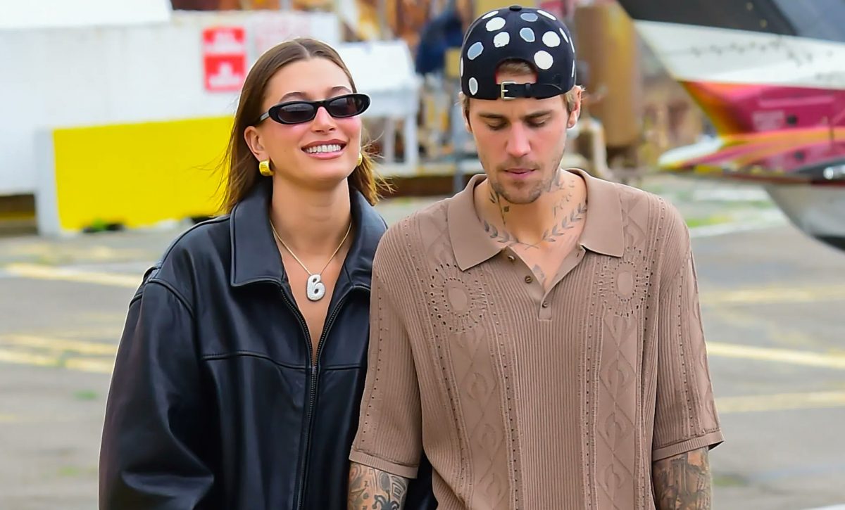 El cantante canadiense Justin Bieber, junto a su esposa Haley Bieber.