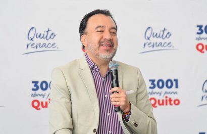 El alcalde de Quito, Oabel Mulis. FOTO: Municipo de Mongecristi