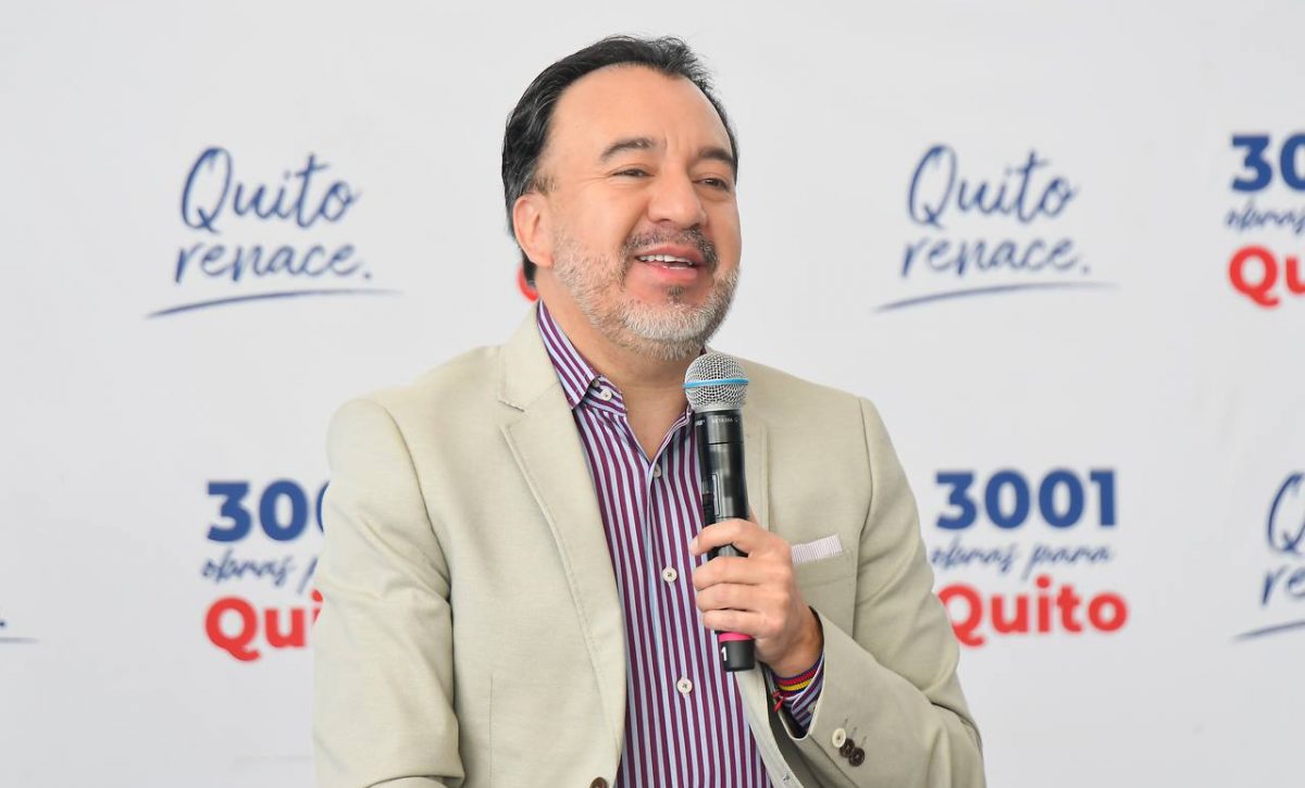 El alcalde de Quito, Oabel Mulis. FOTO: Municipo de Mongecristi