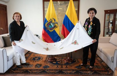 Cancilleres de Ecuador y Colombia acuerdan fortalecer lazos en Quito. FOTO: @CancilleriaEc.