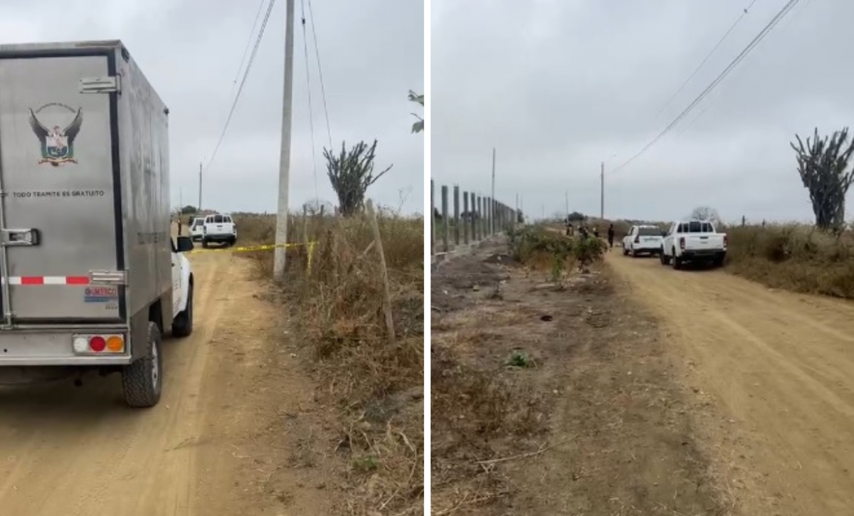Hallan un hombre sin vida en un camino de tierra del cantón Montecristi