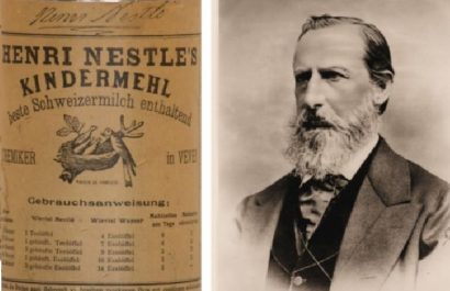 Henri Nestlé, un farmacéutico alemán radicado en Suiza, superó la pobreza para crear en 1867 la primera fórmula infantil del mundo.