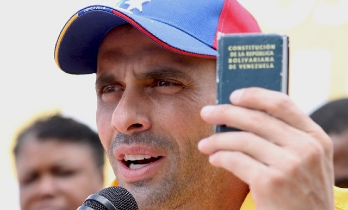 Henrique Capriles asegura que quienes defienden una invasión estadounidense no viven en Venezuela
