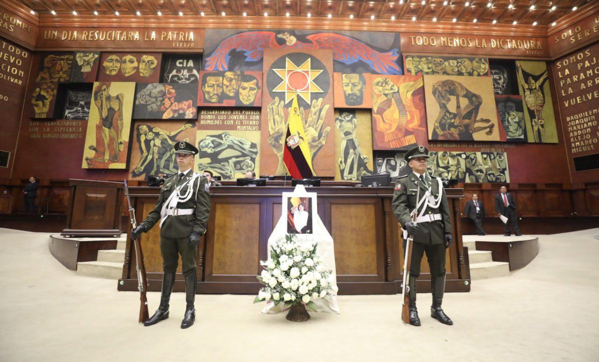 Homenaje póstumo en la Asamblea Nacional: luto por tres días en memoria de Mariuxi Sánchez