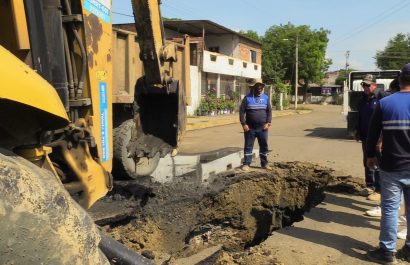 Van once socavones en seis sectores de Portoviejo