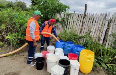 EPAPAR activa plan de contingencia en Rocafuerte tras daño en tubería de agua