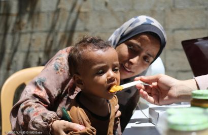Todos los niños en Gaza menores de 5 años, más de 320.000, están en riesgo de desnutrición aguda. Israel no cesado los ataques.