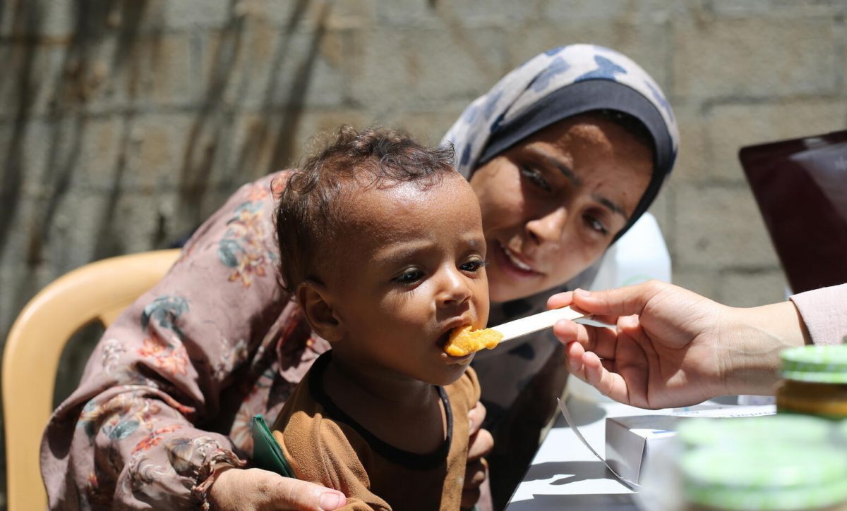 Todos los niños en Gaza menores de 5 años, más de 320.000, están en riesgo de desnutrición aguda. Israel no cesado los ataques.