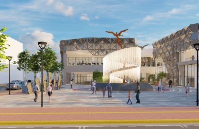 Imagen del proyecto que fue adjudicado al consorcio “R.R Plaza Memorial”