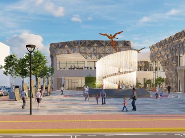 Imagen del proyecto que fue adjudicado al consorcio “R.R Plaza Memorial”