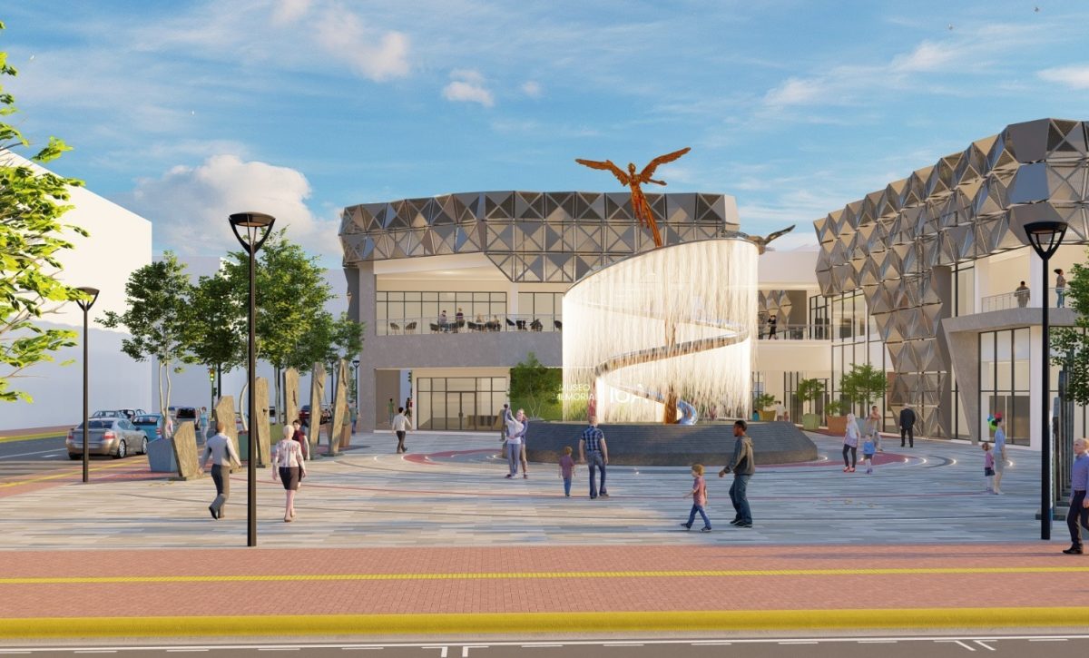 Imagen del proyecto que fue adjudicado al consorcio “R.R Plaza Memorial”