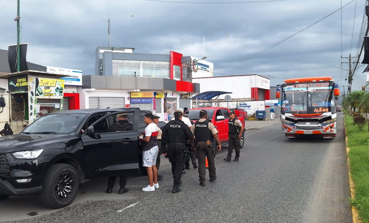 Intensifican operativos antidelincuenciales en Santo Domingo de los Tsáchilas