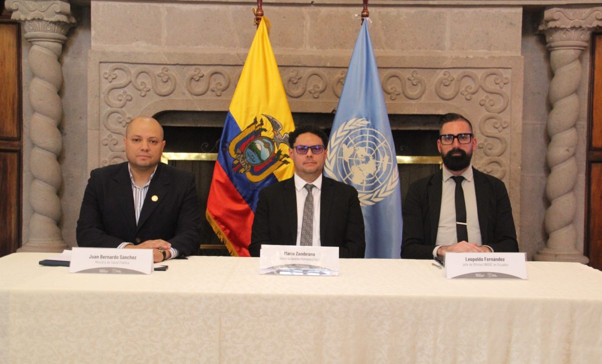 Inversión de USD 27 millones impulsa programas antidrogas y de salud mal en Ecuador