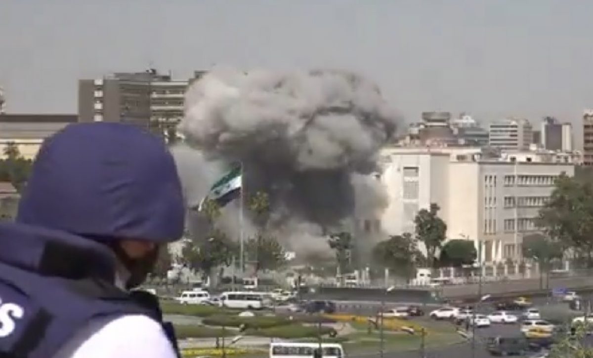 Israel ejecutó un ataque aéreo contra el cuartel general del Ejército de Siria en Damasco este miércoles 16 de julio.