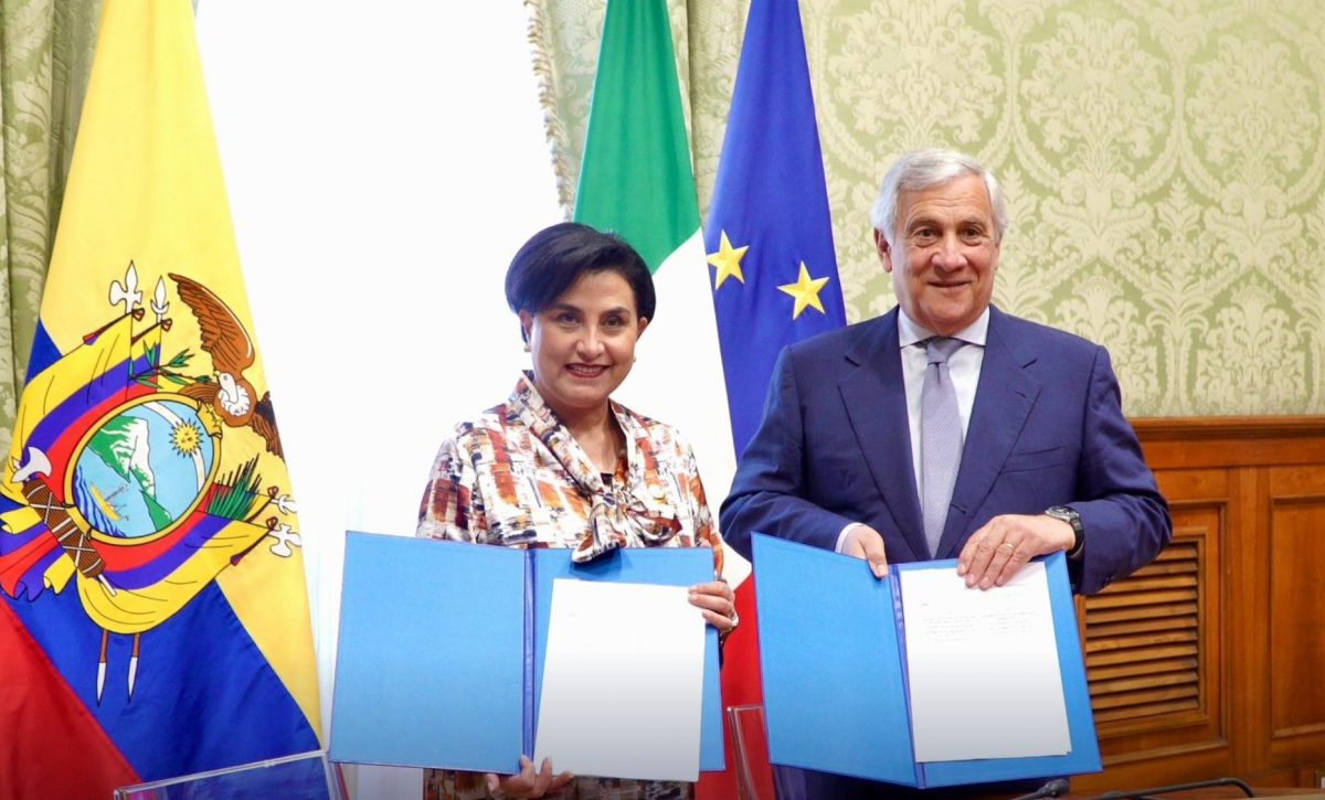Italia sella convenio con Ecuador para abrir más oportunidades a migrantes y estudiantes ecuatorianos