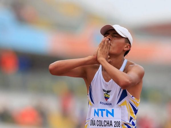Iván Oña supera récord Sudamericano U20 de Jefferson Pérez después de 31 años