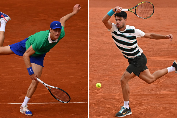 Jannik Sinner y Carlos Alcaraz se miden por el título en Roland Garros.