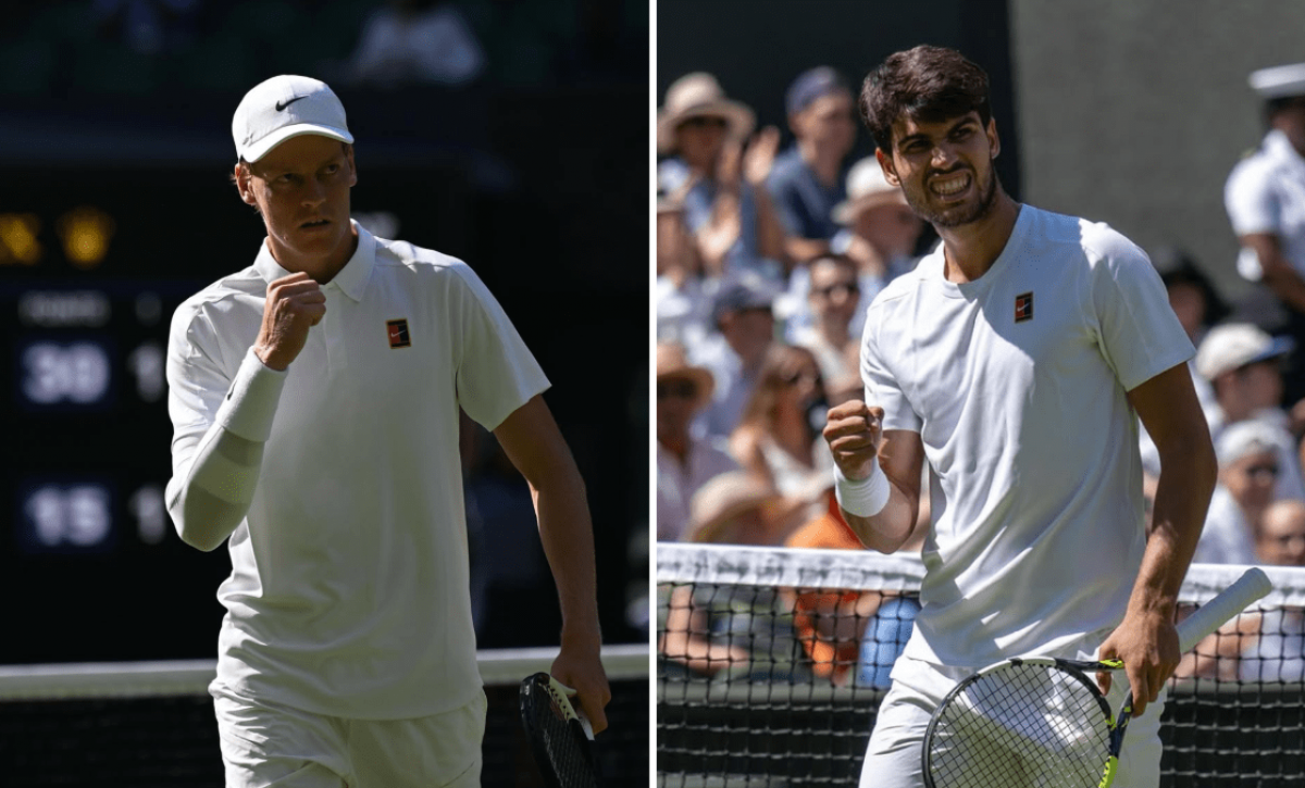 Jannik Sinner y Carlos Alcaraz se miden en la final. jpg