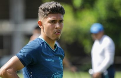 Jeremy Sarmiento jugador ecuatoriano en un entrenamiento con la selección. FOTO: La Tri
