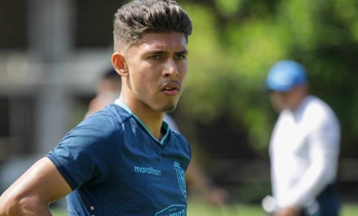 Jeremy Sarmiento jugador ecuatoriano en un entrenamiento con la selección. FOTO: La Tri