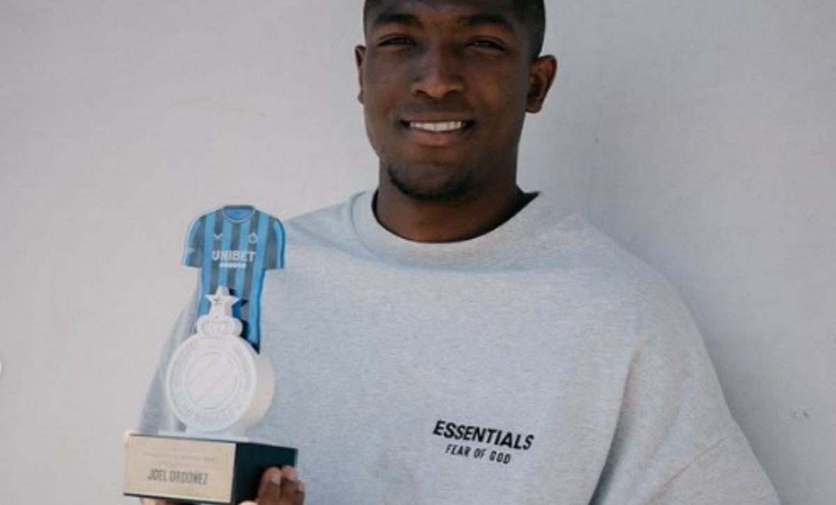 Joel Ordóñez elegido Mejor Jugador de abril por el Club Brujas