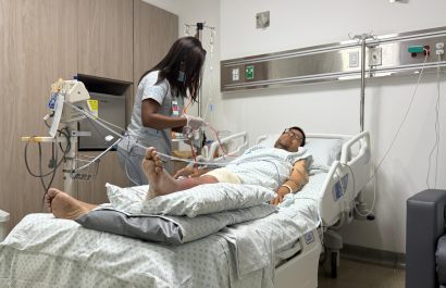 Jorge Gutiérrez (JG) lucha y avanza en su recuperación en Medellín