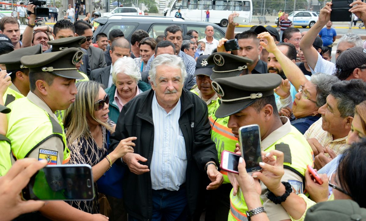 José Mujica visitó Portoviejo en septiembre de 2016 Muchacho no te dejes robar la vida